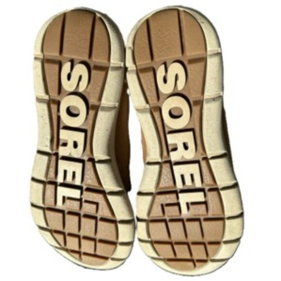 Sorel Explorer Joan Warm Waterproof Suede Winter Boots Size 8.5 Color Camel - Picture 10 of 10